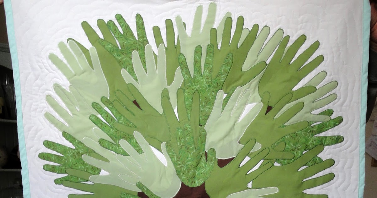 Poppy Fox Baby Hand Print Quilt