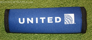 a blue rectangular object with white text