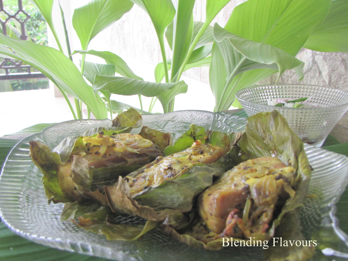 Blending Flavours Fish Baked In Turmeric Leaves
