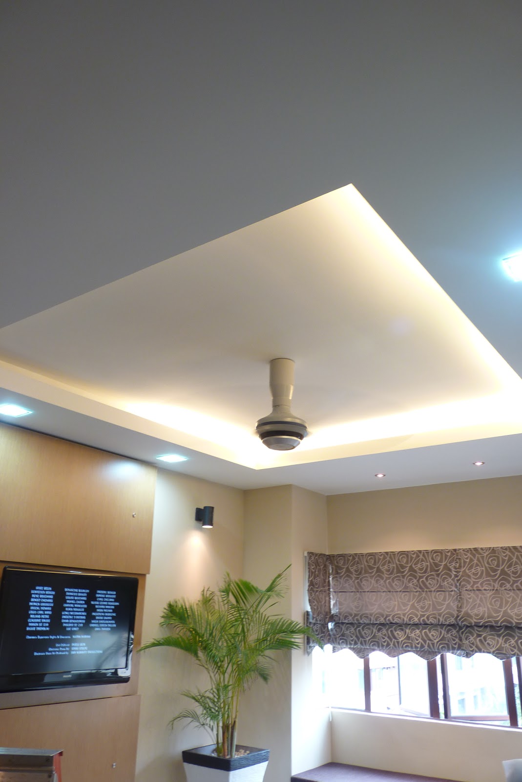 Plaster Ceiling Light Through