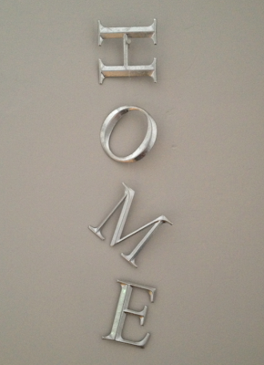 Lettres home métal Nat et nature