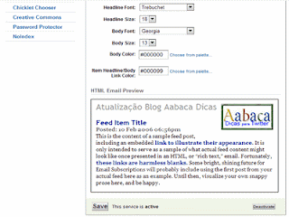 tutorial para configurar feeds por e-mails tutorial para configurar feeds por e-mails
