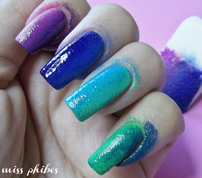 Gradient Nail art