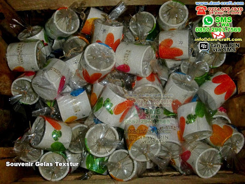 Souvenir Gelas Texstur Clay Banjarbaru