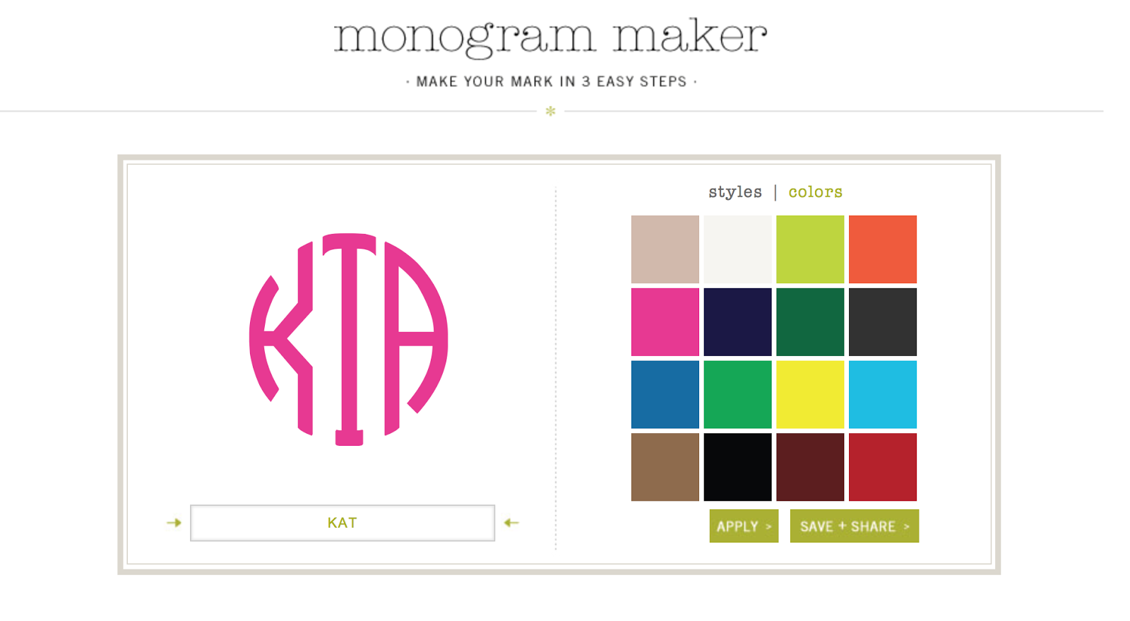 monogram creator online free