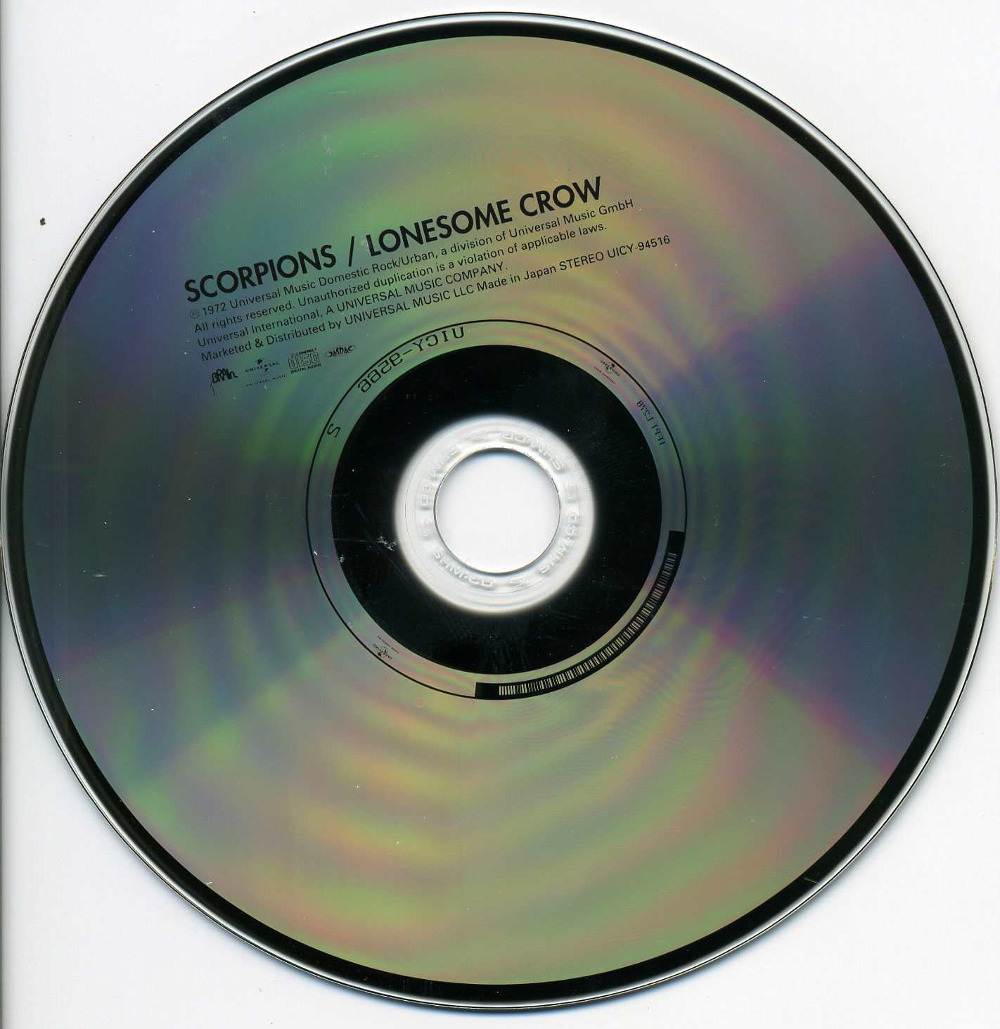 Scorpions Lonesome Crow Rar