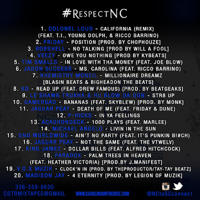 #RespectNC - {Hosted by Carolina On The Rise} www.hiphopondeck.com