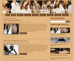 D&G Fashion Blogger Template