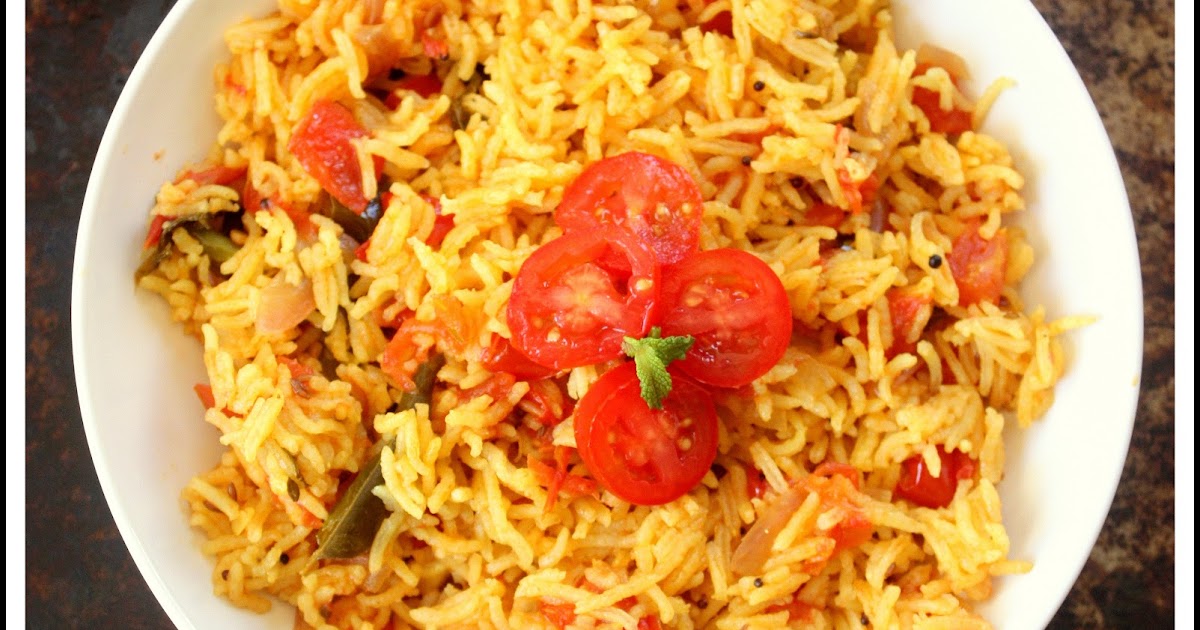 Sreelus Tasty Travels Tomato Rice Easy and Delicious