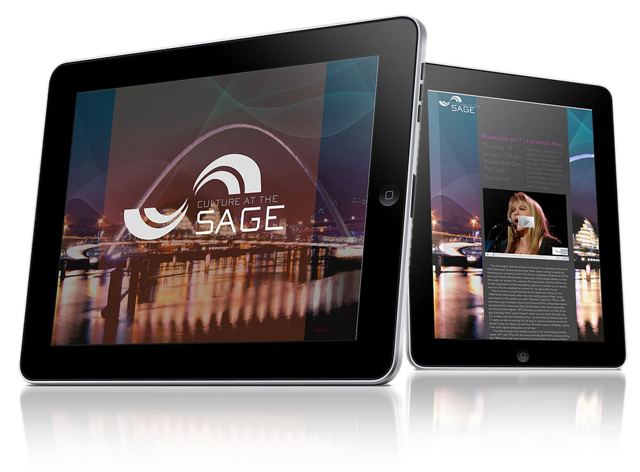 Graphic Design and Illustration iPad information and interface design