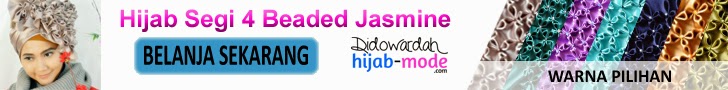 Hijab Segi Empat - Beaded Jasmine by Didowardah Hijab