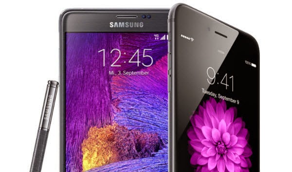 iPhone 6 Plus and Galaxy Note 4 iPhone 6 Plus and Galaxy Note 4