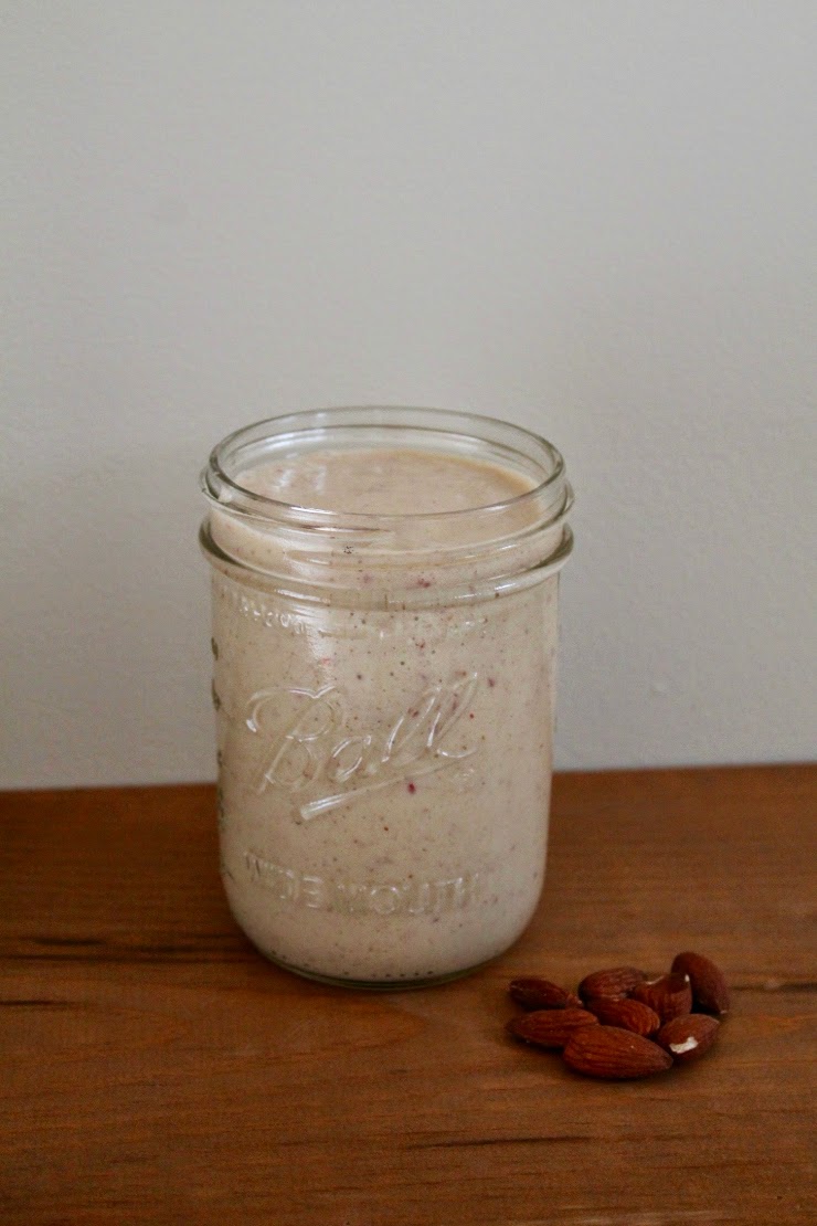 Healthy Banana Apple Almond Breakfast Smoothie