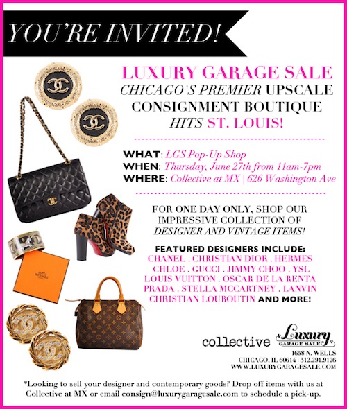 Luxury Garage Sale at Collective at MX in St. Louis on June 27