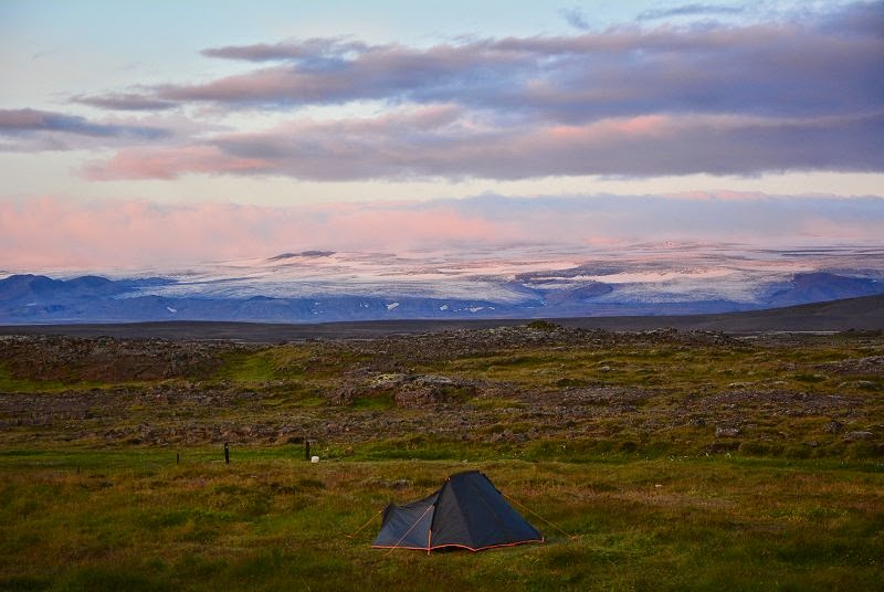 Hofsjökull tramonto islanda