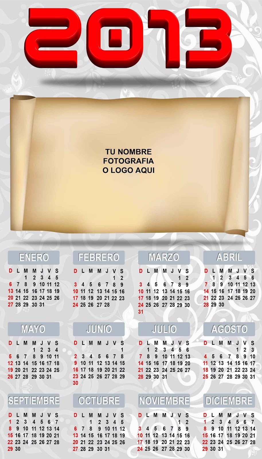 Calendario 2013 personalizado com foto 69 Calendario 2013 personalizado com foto 72