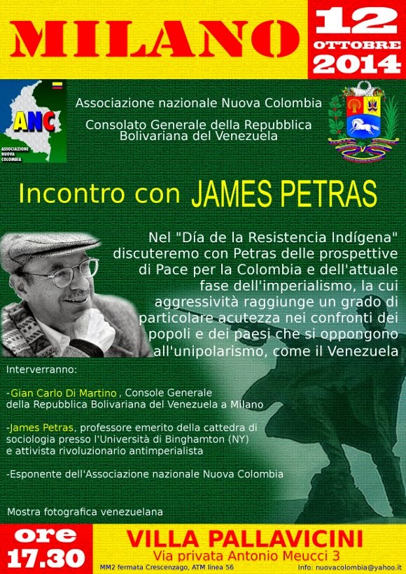 INCONTRO CON JAMES PETRAS