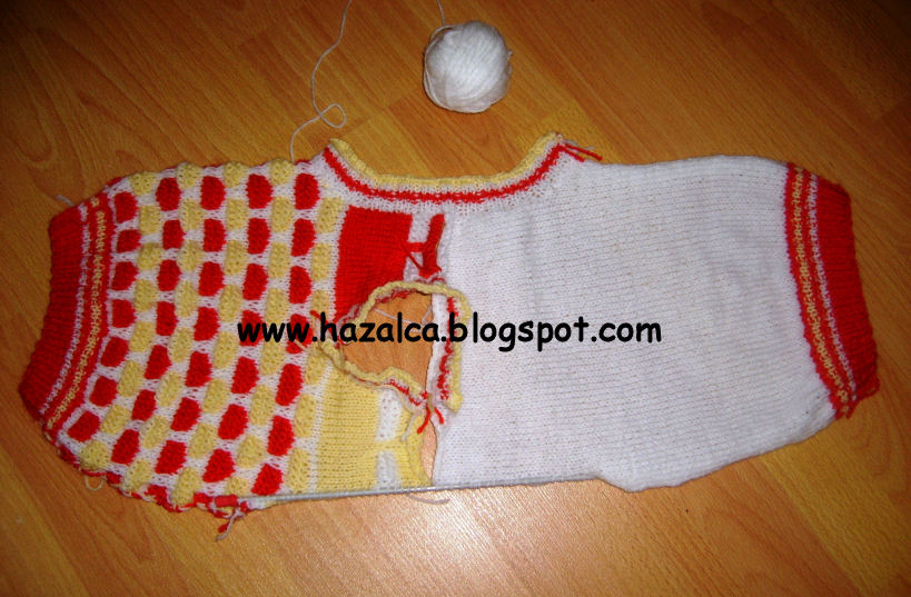 HAZALCA(yüreğimden parmaklarıma dökülenler) desenli erkek bebek süveteri