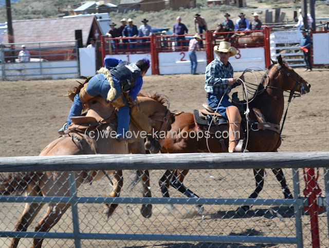 Getting off the bucking horse after the ride is complete can be difficult