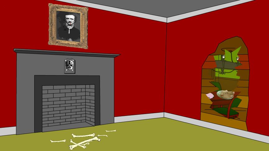 go left and pick up the paper clip go left take the can from the shelf