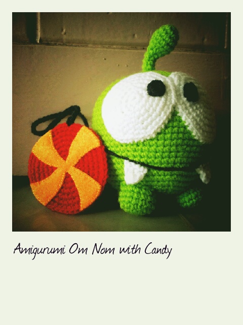 Amigurumi Om Nom with Candy ~ Just My Lil Organic Life