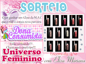 Participem do sorteio valendo um Gloss da M.A.C