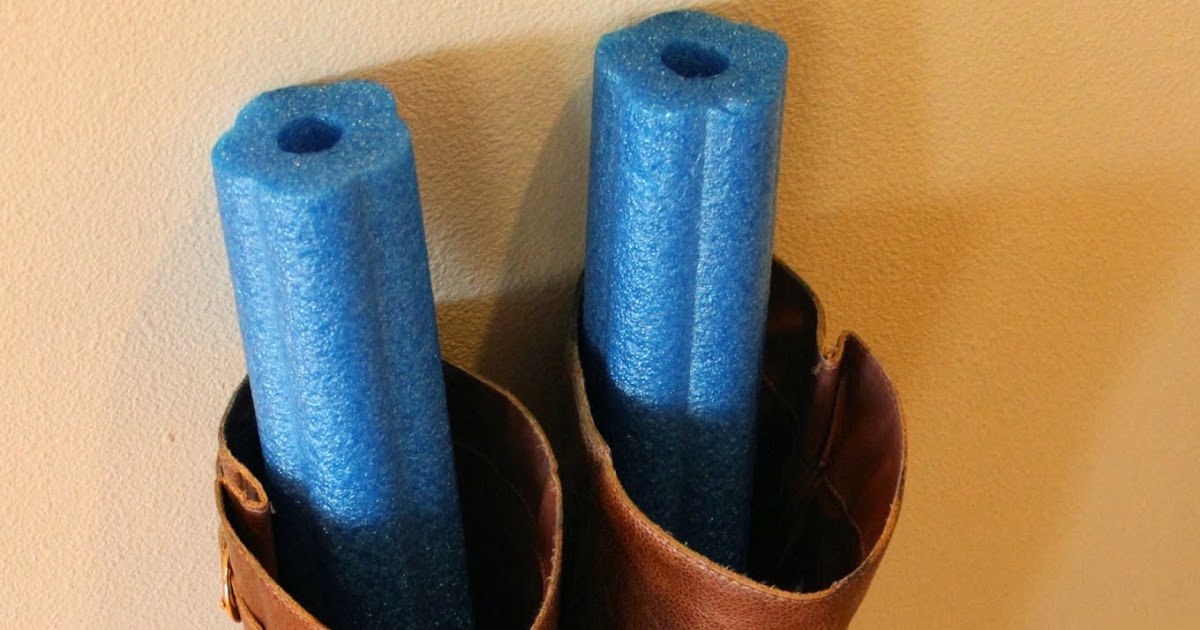 Pintest 365. Day 78 Pool Noodle as a Boot Shaper (success).