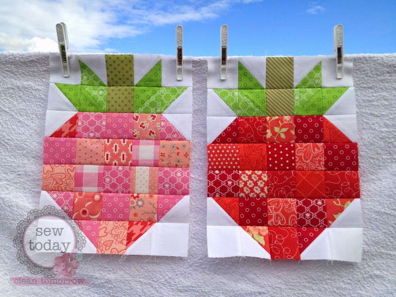 Strawberry quilt blocks Strawberry quilt blocks