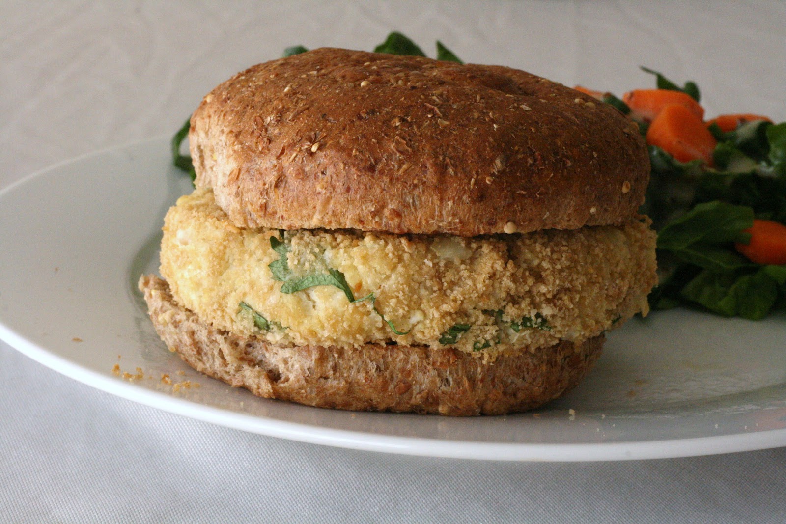 Laine's Recipe Box Baked Cauliflower Burgers