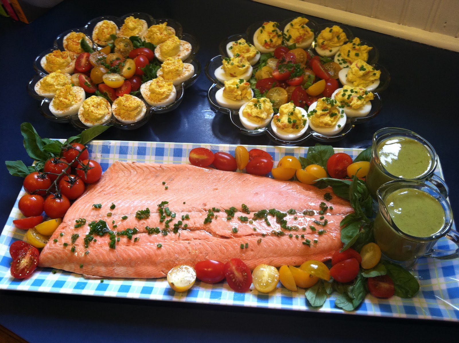 Cooking with Chez Cindy ChezCindy Springtime Poached Salmon