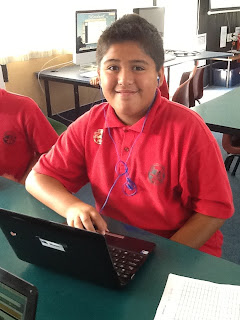 Student Wiremu Posing in Class Four by Pt. England School