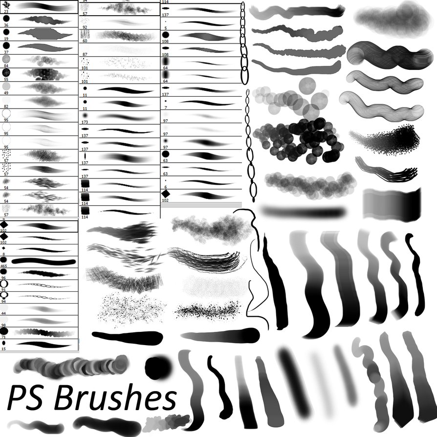13 Sets De Pinceles - Brushes De Dibujo & Pintura Para Photoshop Gratis