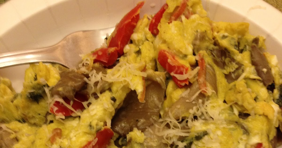 Feeding Ger Sasser Scrambled Eggs with Oyster Mushroom Blend