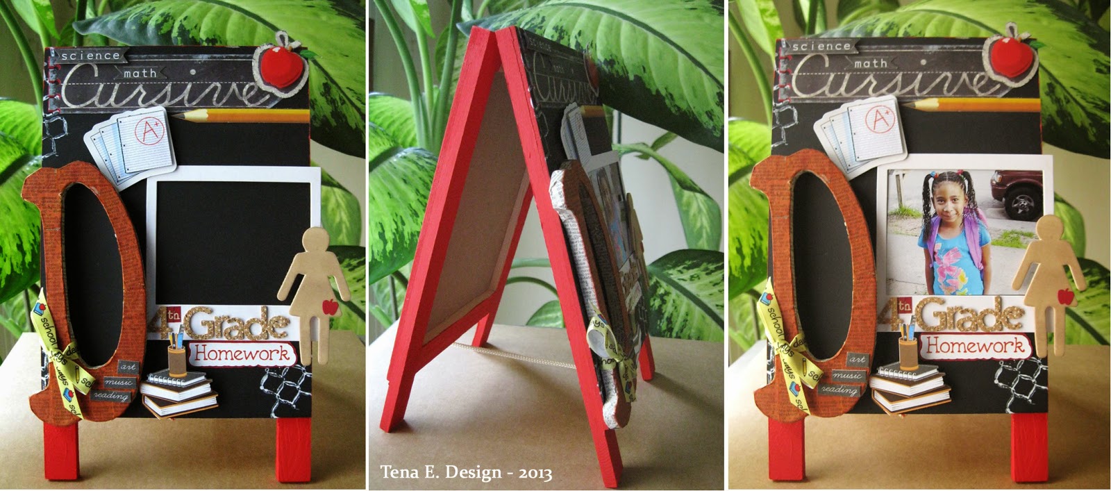 Scraps of Color Espire Altered Chalkboard Easels