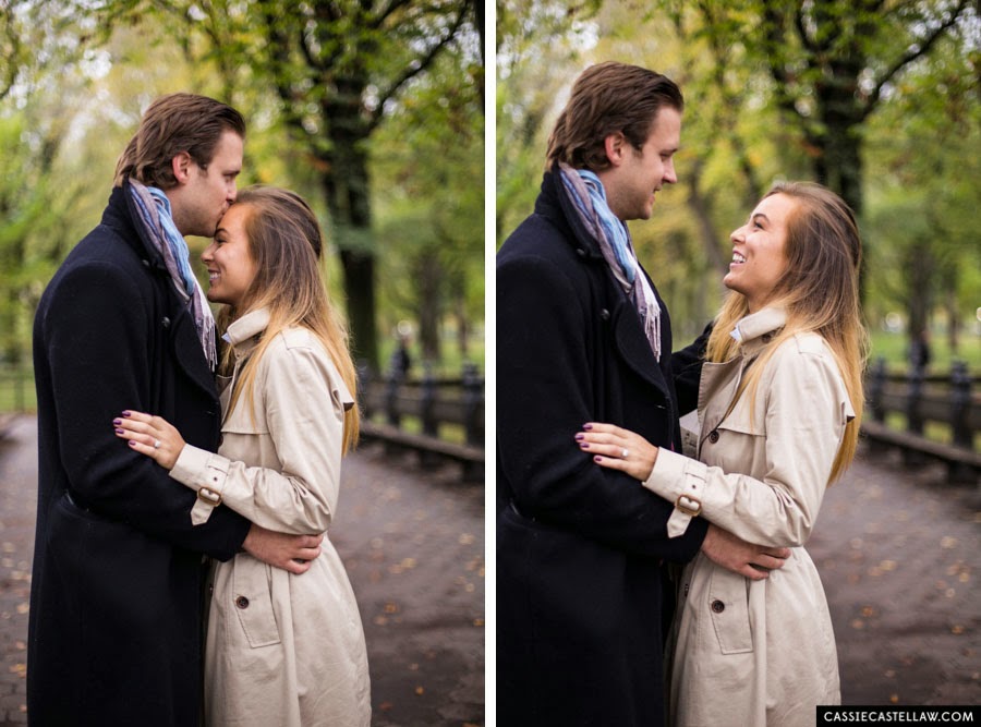 Destination Lifestyle Engagement Photos, Bethesda Terrace Central Park NYC - www.cassiecastellaw.com