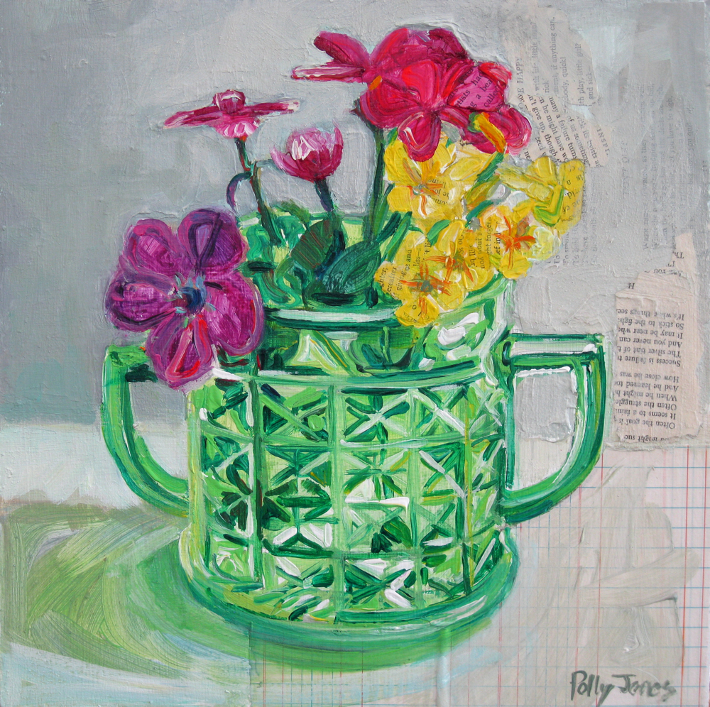 [Small Wonders Daily Paintings by Polly Jones] Sugar Bowl Bouquet