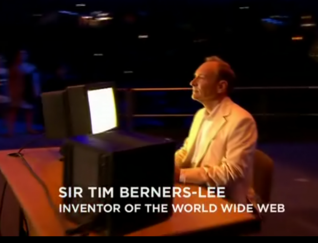 Tim Berners Lee with his world's first web server(NEXT)