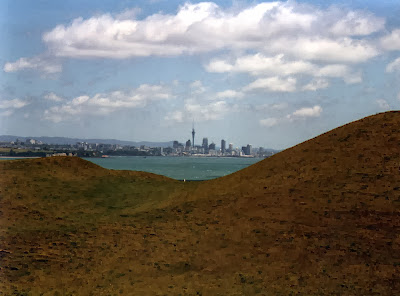Auckland Central seen from Browns Island