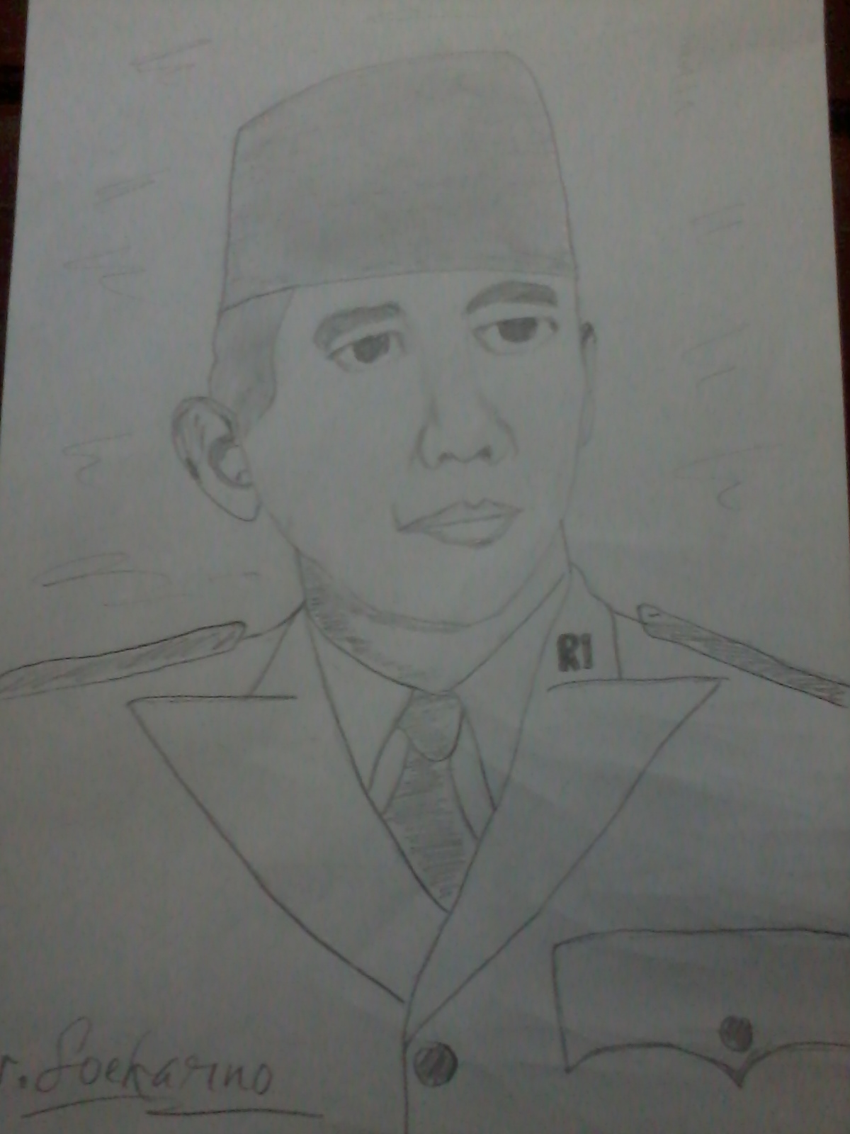 Kamu Senang Aku Senyum Iseng Iseng Gambar Wajah Ir Soekarno