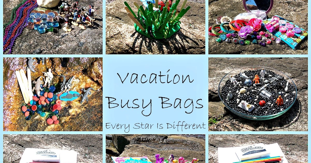 Vacation Busy Bags for Kiddos Ages 38 Every Star Is Different
