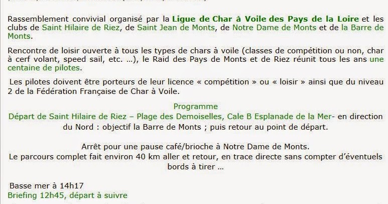 mer et rencontres char a voile