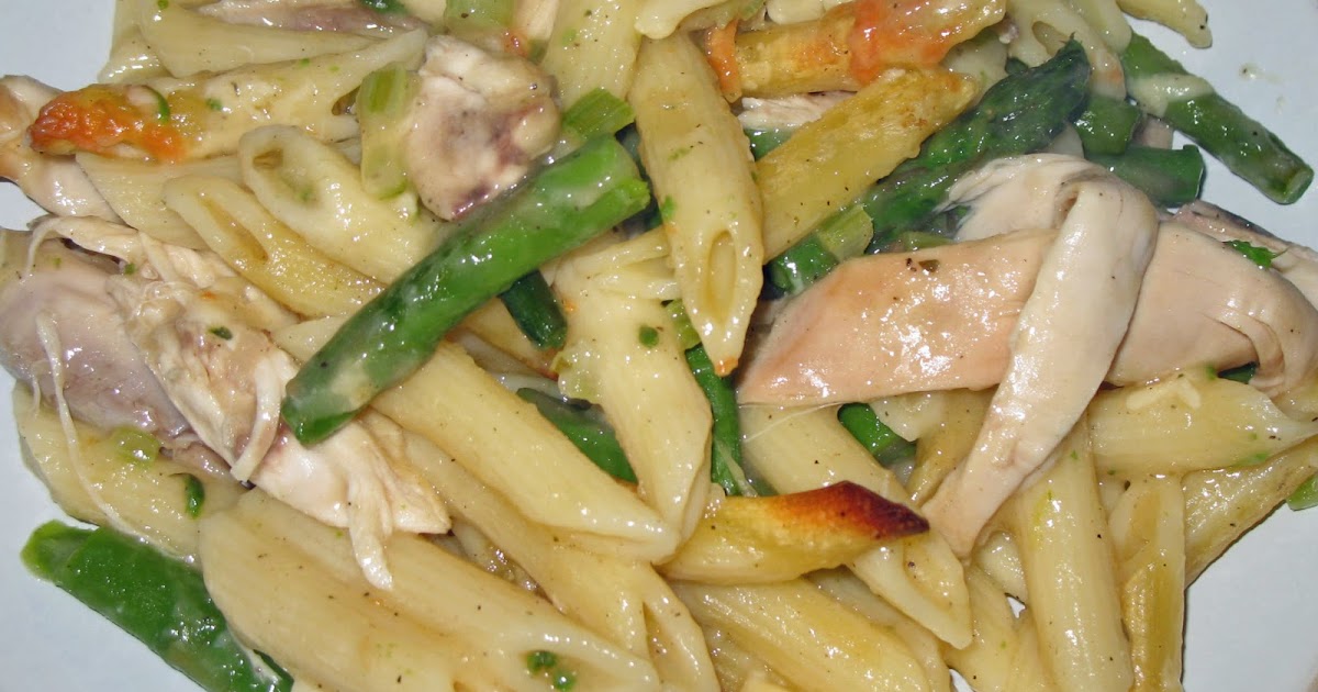 The Happy Housewife Chicken & Asparagus Pasta Bake