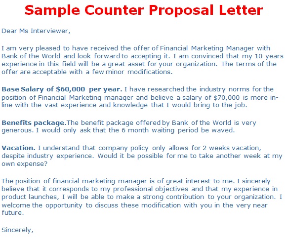 how to write a counter offer for salary example