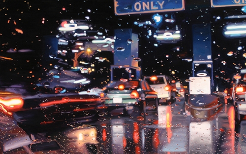 11-Cash-Only-Gregory-Thielker-Oil-Paintings-In-The-Rain-Photo-realistic