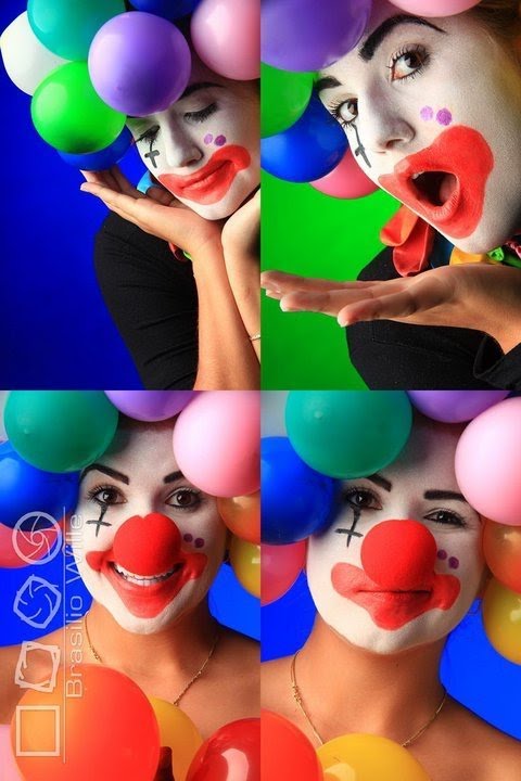rg make up maquiagem de palhaço