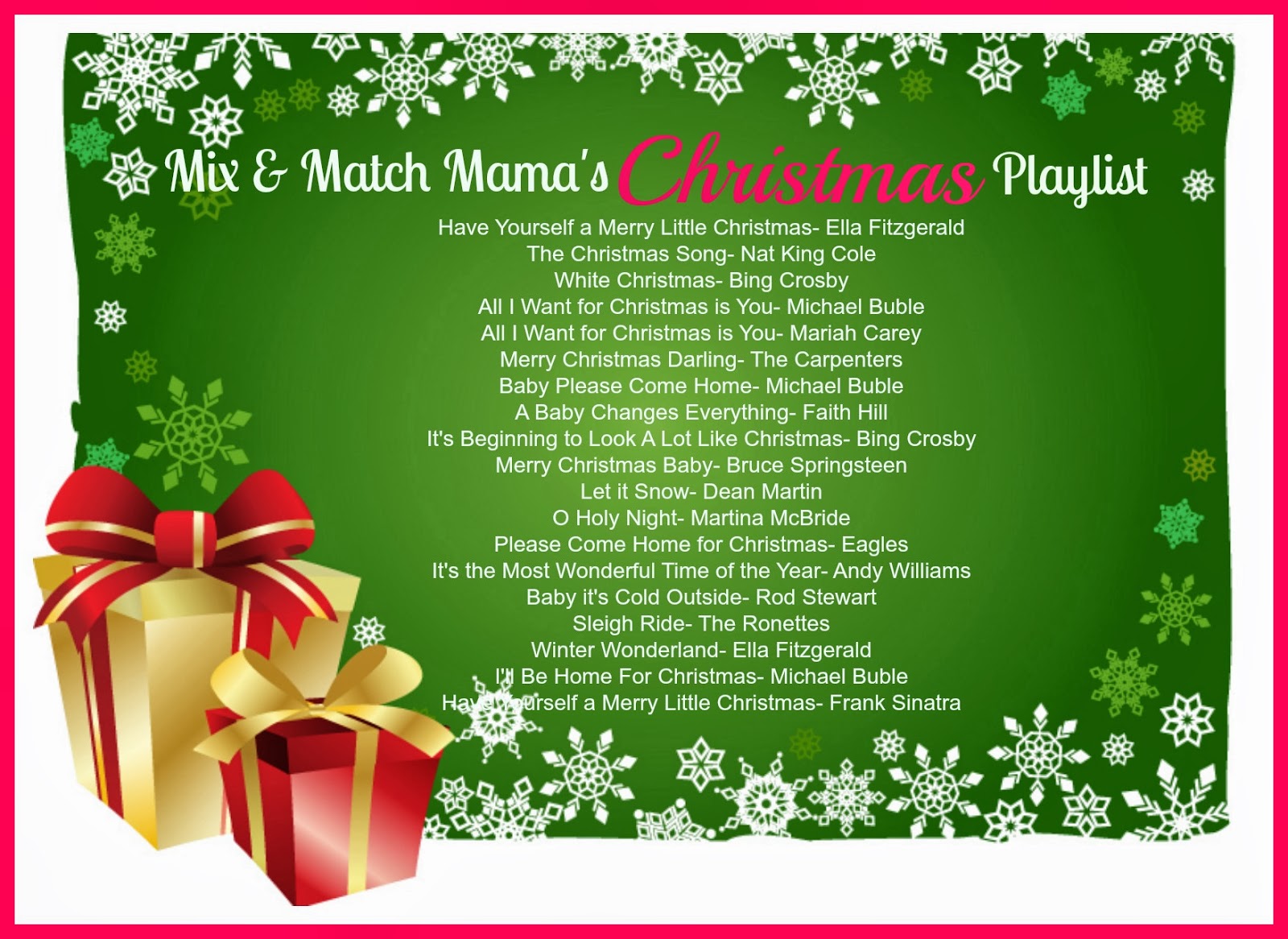Fifty Two Shades Of Shay Christmas Music Mix Match Mama