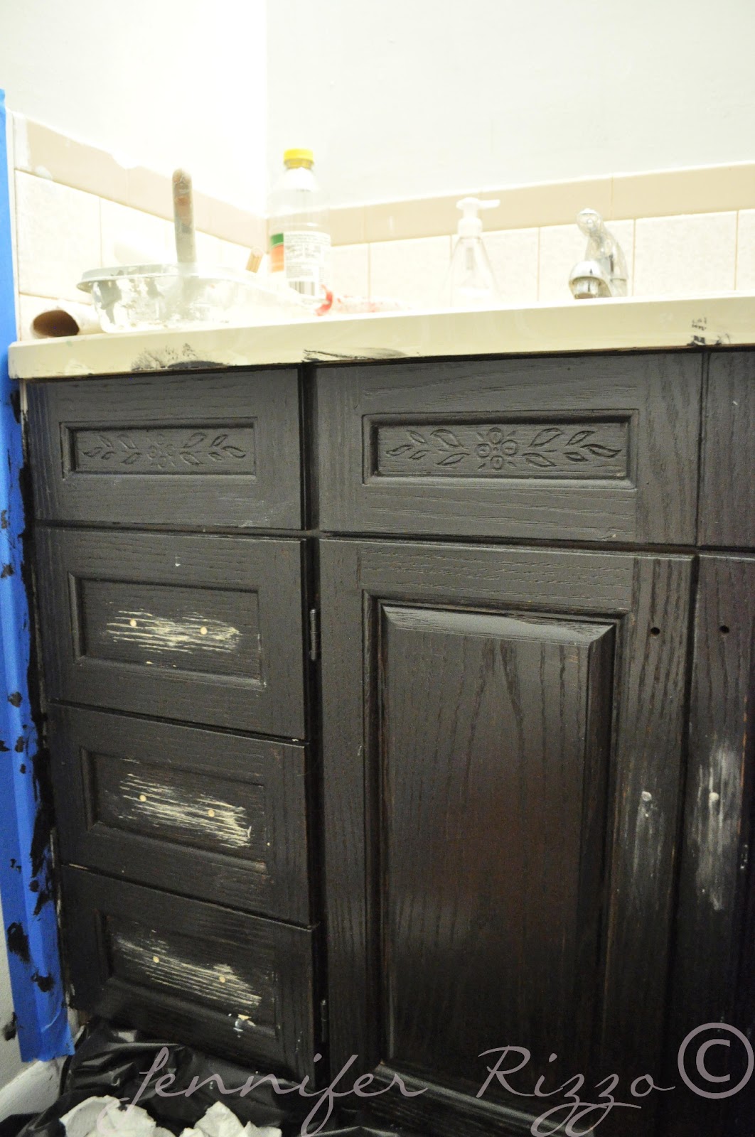 The Oak House Project....Updated bathroom makeover