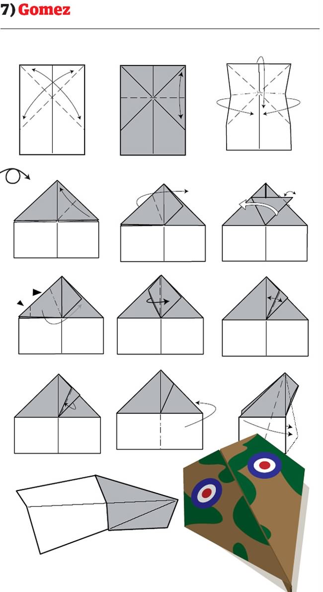 Chamba Iraheta: Construye los mejores aviones de papel con éstos 12 ...