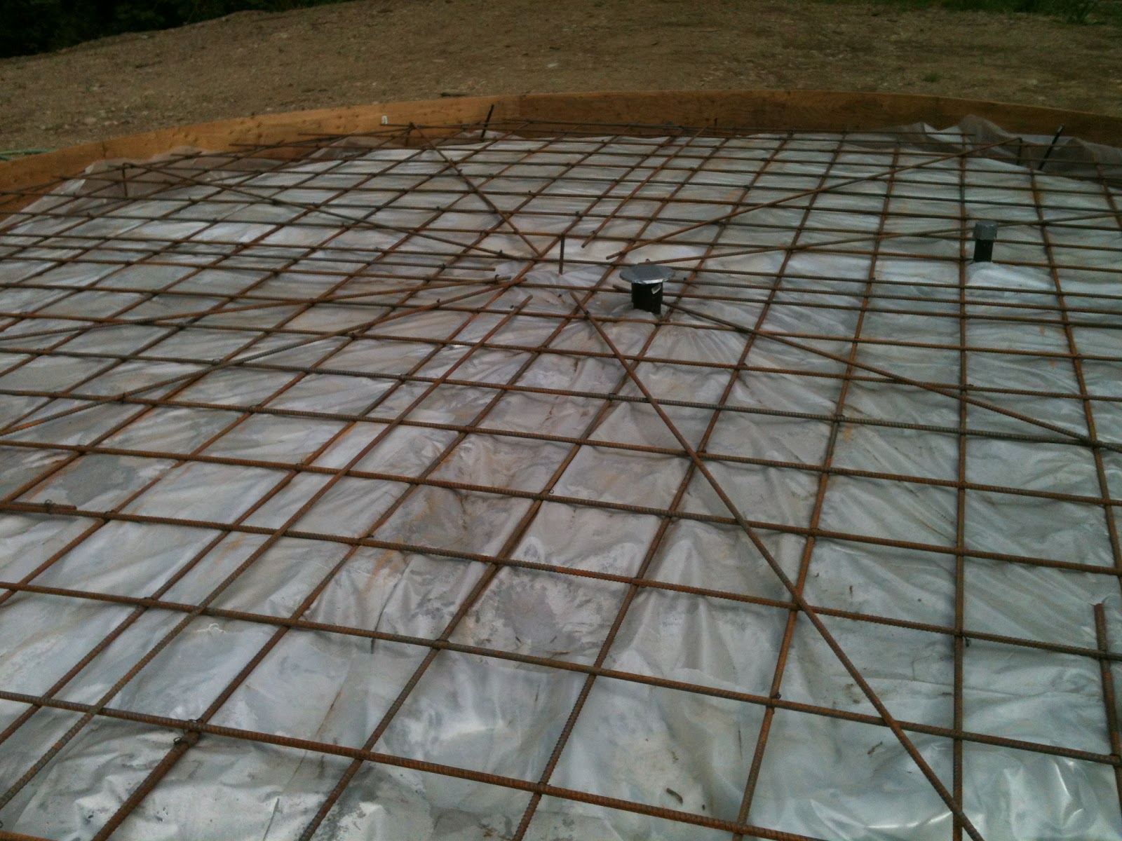 Building my Hobbit Dome STEP 4 Rebar Grid