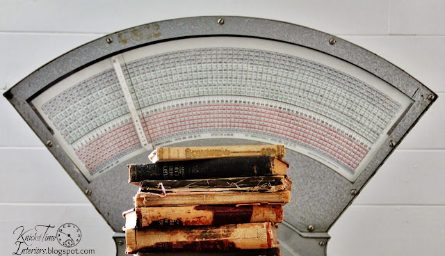 Mid-Century Antique Triner Postage Scale via Knick of Time Mid-Century Antique Triner Postage Scale Antique Books Ironstone Tarnished Silver Platter Antique School Books via Knick of Time